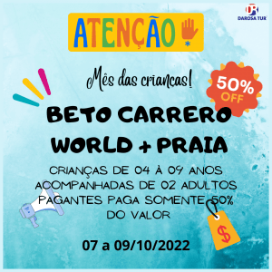 Pacotes para o Beto Carrero World  Casa do Turista - Agência de Turismo